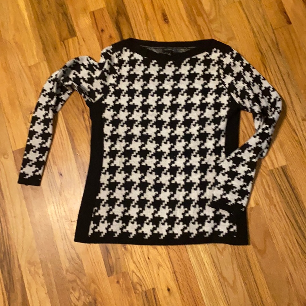 Black and white sweater